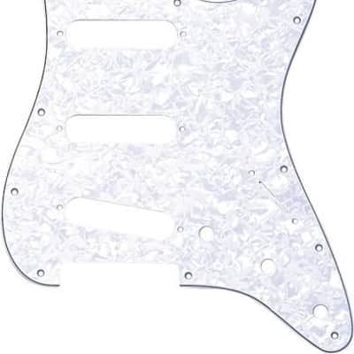 Fender Pickguard Stratocaster S/S/S 11-Hole Mount White Pearl 4-Ply image 2