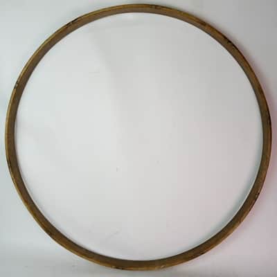 Ludwig 26"x1 1/2" Bass Drum Wood Hoop/Rim Vintage Black Paint + Inlay Channel image 1