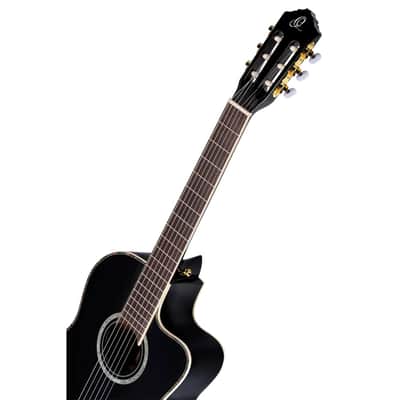 Ortega Family Series Pro Solid Top Acoustic-Electric Nylon Classical Guitar w/ Bag image 7