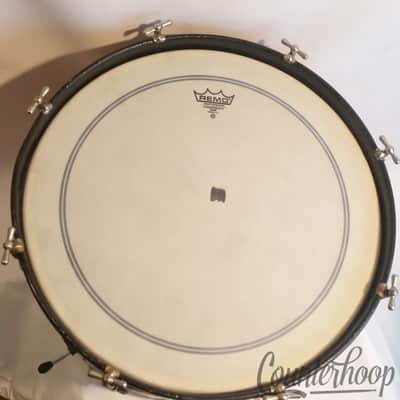 Leedy&Ludwig 22x14" Bass Drum Gold Sparkle Vintage 50s Nickel Rail Mount Elkhart image 8