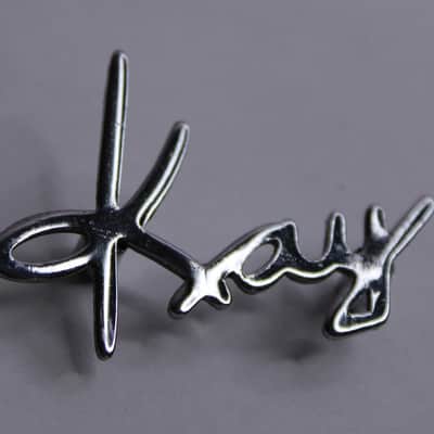 Vintage 1950's- 1960's Kay Logo - Original - Chrome  👀 image 1
