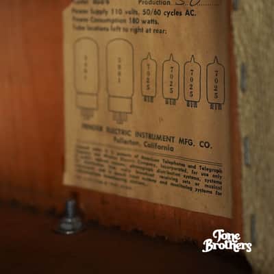 COLLECTOR GRADE! 1962 Fender Bassman 6G6-B Blonde (with original covers and speaker cable) image 19