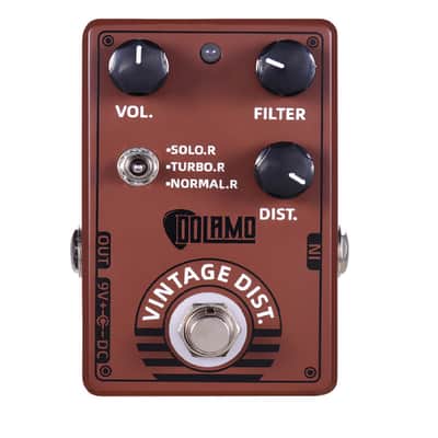 Dolamo D-11 Vintage Distortion Guitar Effect Pedal Vol Filter Dist + Toggle Opt image 1