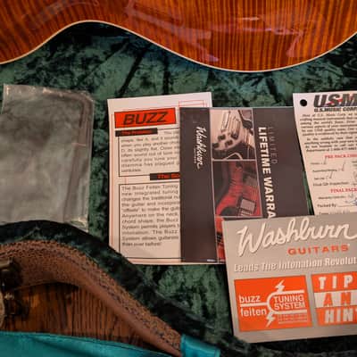 Washburn WI580 USA Custom Shop Electric Guitar / 2008 / MINT / Original HSC / Paperwork - Flame image 4