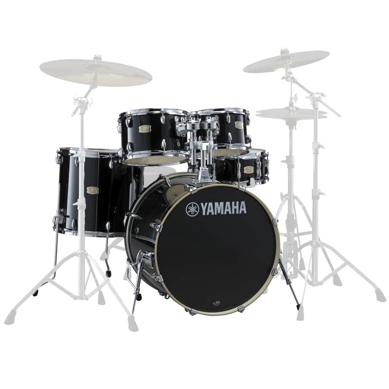 Yamaha Stage Custom 5-piece Shell Pack 10/12/16/22/5.5x14 (Raven Black)  SBP2F50RB