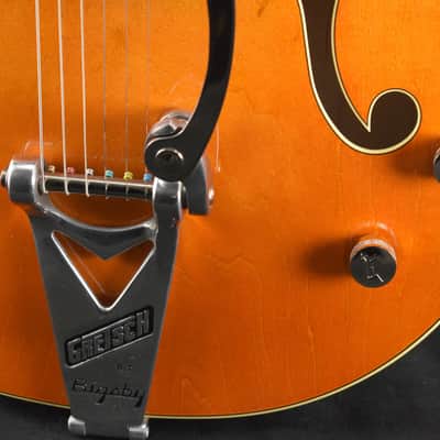 Mint Gretsch G6120T-59 Vintage Select Edition '59 Chet Atkins Vintage Orange Stain Lacquer image 4