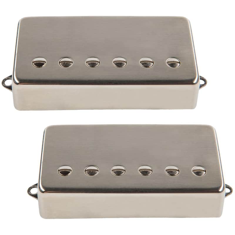 Suhr Doug Aldrich Signature Humbucker Raw Nickel Covered Set 53mm Floyd F Spaced Bridge Pickup image 1