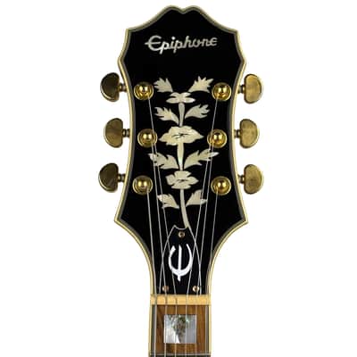Epiphone Sheraton II Pro Ebony Semi-Hollow Electric Guitar 2019 (Used) image 8