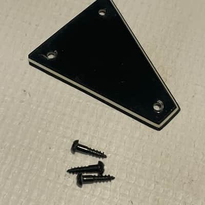 2000's Japan Era Jackson Dinky Rhoads Warrior Kelly Series Guitar Black Truss Rod Cover 3 Ply