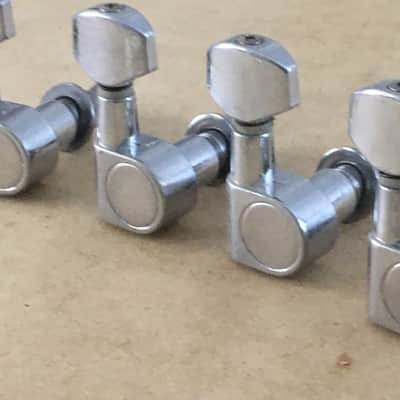 Vintage Genuine Fender Squier 2 Pin Mount Guitar Tuners Light Relic Drilled Post image 4
