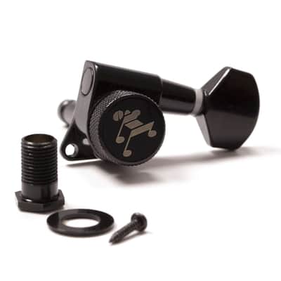 Genuine Tone Ninja 19:1 Locking Tuners, 3x3 Baritone set, Black