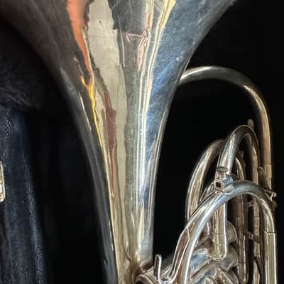Kanstul Custom Class Model 285 Marching B♭ French Horn - Silver Plated image 14