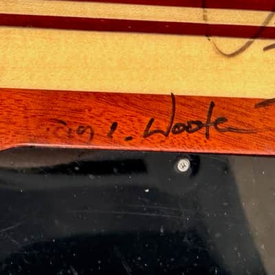 Alembic Persuader PMSB-5 5 String Bass 1988 - a stunning Bocate Top signed by Stanley, Victor, Marcus, Chick, Herbie & many more. image 16