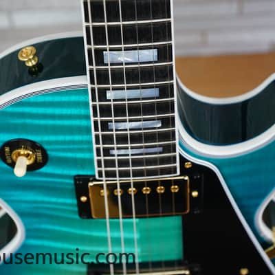 Gibson Custom Shop Dealer Select Les Paul Custom Figured – Opal Reef image 11