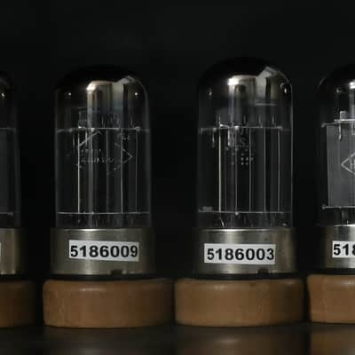 4x 1960s GE 6080 Black Plate Top Ring Getter USA Made Amplitrex Tested Tube image 2