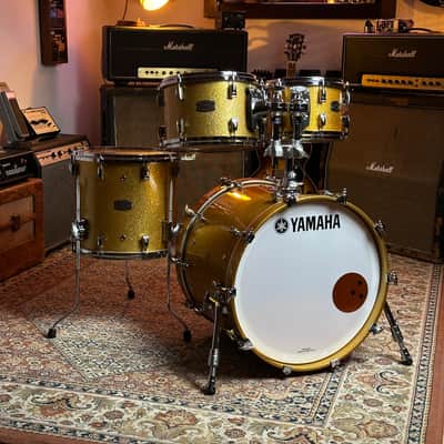 Yamaha AM0F40J Absolute Hybrid Maple 10x7/12x8/14x13/20x16" 4pc Shell Pack 2014 - Present - Gold Champagne Sparkle image 6