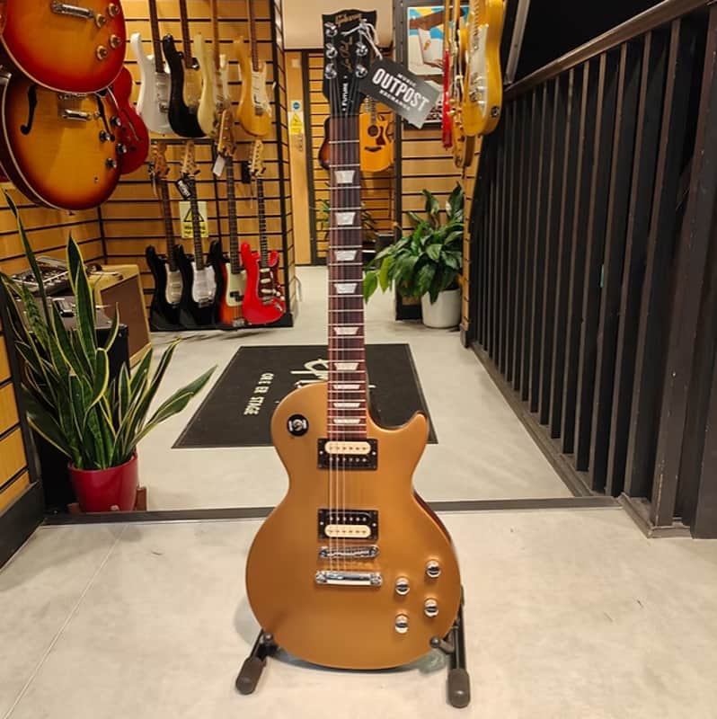 Gibson Les Paul Future Tribute with Manual Tuners 2013 - Gold Top/Dark Back image 1