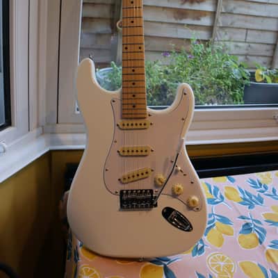 Hendrix reverse neck Stratocaster Olympic white 1 off custom model image 10