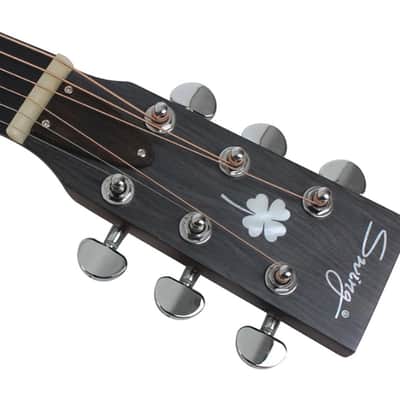 Swing Hybrid-S All Solid Electric Acoustic Slim Guitar Piezo Magnetic Pickup image 4