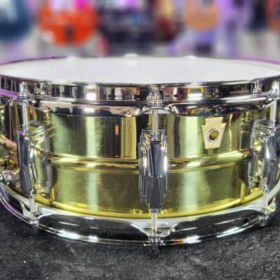 Ludwig "Super Brass" Snare Drum - 5 x 14 in. Aluminum Snare Drum / Authorized Dealer / Free Shipping image 1