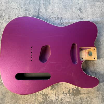 BMC Guitar Body 60's Style Tele® Telecaster® Standard Route Double Bound Purple Metallic image 1