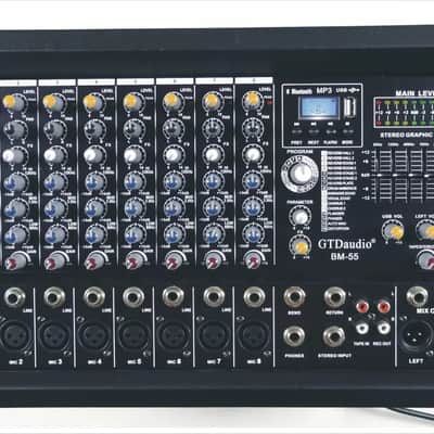 4500W 8-Channel Professional Powered Mixer | High-Powered Mixing Amplifier for Musicians & Performers image 3