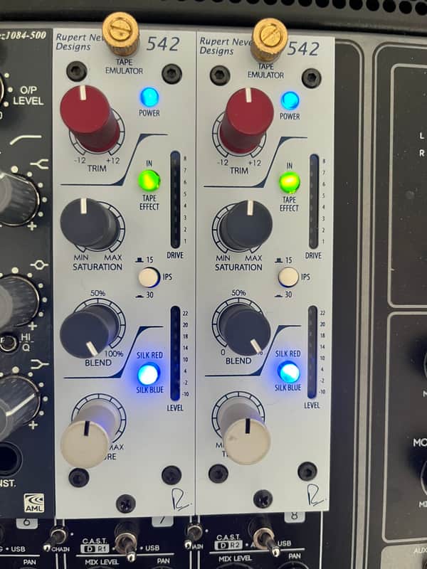 (2 units!!!)  Rupert Neve Designs Portico 542 500 Series Tape Emulator Module image 1