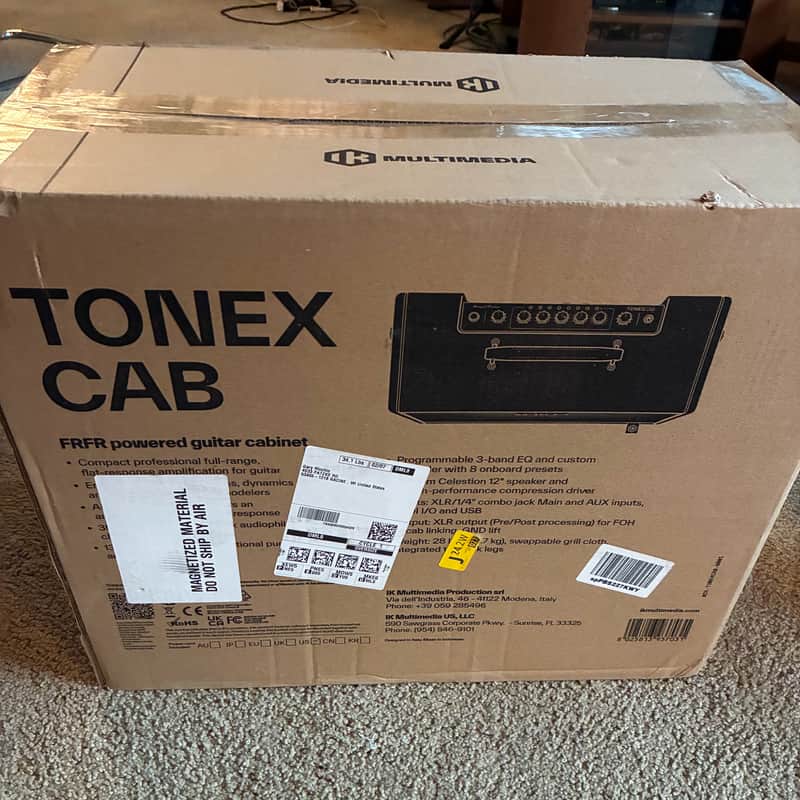 IK Multimedia ToneX Cab 350-Watt 1x12" Active Guitar Speaker Cabinet - Black image 1