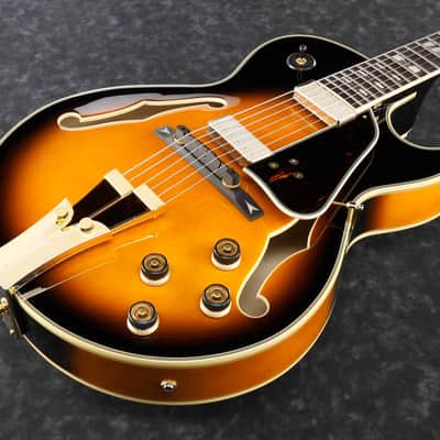 Ibanez GB10SE-BS George Benson Signature Hollow Body Guitar 6-String - Brown Sunburst + Case MGB100C image 3