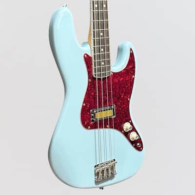 Fender Gold Foil Jazz Bass 4 String Electric Bass Guitar 2022 - Sonic Blue image 2
