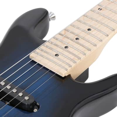 Right-handed Electric Guitar w/Amp 30" Guitar Kids Blue Combo Accessory Kit Set image 6