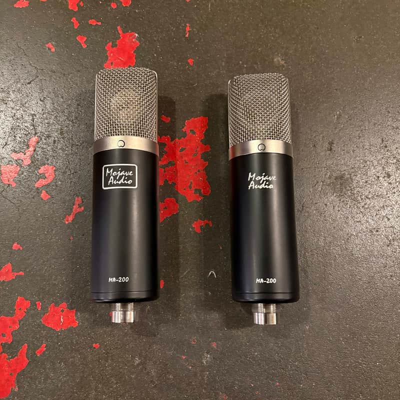 UPGRADED Pair of Mojave MA-200 Large Diaphragm Cardioid Tube Condenser Microphone 2006 - 2020 - Black image 1