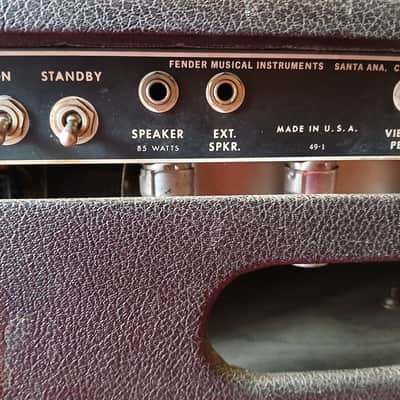 1967 Fender Dual Showman AB763 85 Watt Tube Electric Guitar Amp Head image 13