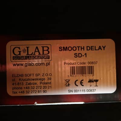 G LAB SD-1 Smooth Delay 2016 Black/Red image 8