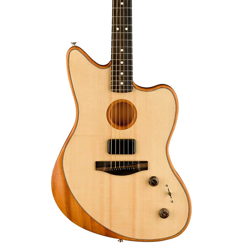 Fender American Acoustasonic Jazzmaster Acoustic-Electric Guitar Regular Natural