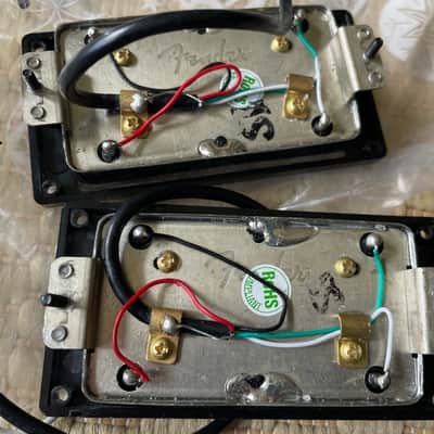 Fender Chrome Humbucker Set w/ switch harness image 4