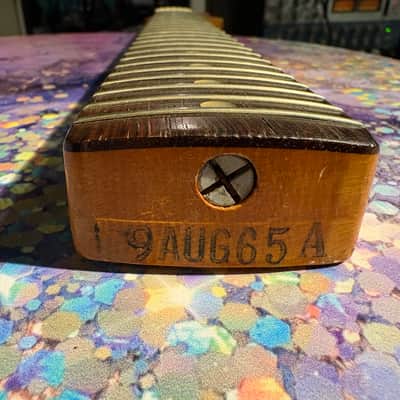 Original Vintage Short Scale 1965 Music Master II Neck A-width image 4