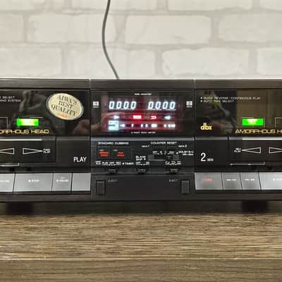 AIWA AD-WX808 Rare Vintage Dual Cassette Deck dbx Dolby HX Pro Warranty image 4
