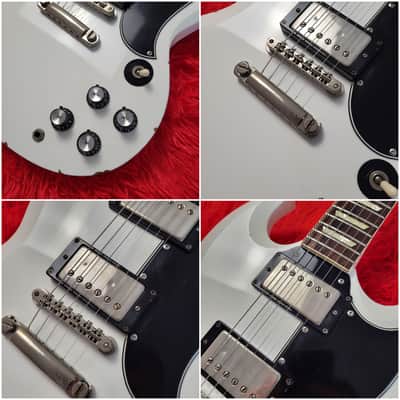 Burny RSG-60 '63 Revival Series - SG Standard - 1988 - White - Original VH-3 Pickups - Made In Japan MIJ image 4