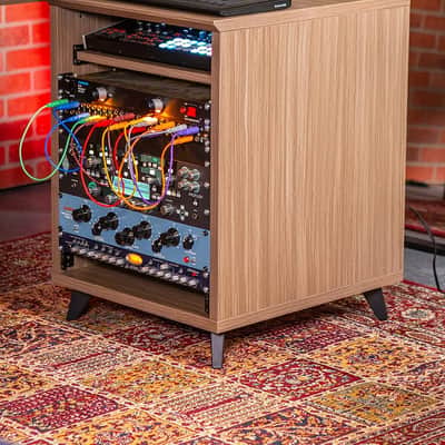 Gator 10U Recording Studio Effects Rack Desk Table Cabinet Grey image 6
