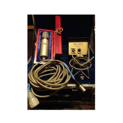 Skipper Wise's Blue U47 Microphone with EF86 Tube, Telefunken Body, Flight Case, PSU (U-47, U 47) image 1