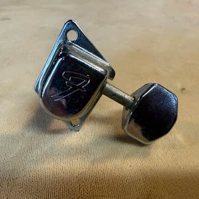 Fender F tuners working set of 6 1970s - Chrome image 4