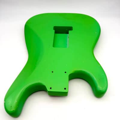 MJT Stratocaster Body Alder Relic Nitro Neon Green mjt6565 image 7