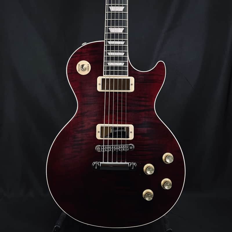 2018 Les Paul Deluxe Player Plus Wine Red Satin w/ OHSC