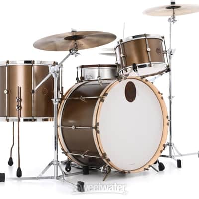 A&F Drum Company Maple Club 3-piece Shell Pack - Deco Gold with Nickel Hardware (AF322DGNd1) image 7