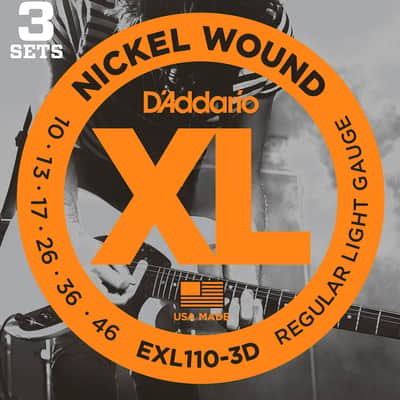 EXL110/3D 10-46 3 Jeux D'Addario image 1