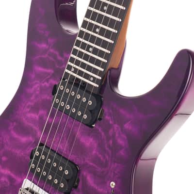 Charvel Pro-Mod Plus Dinky DK24 HH HT E QM 2026 - Present - Violet Radiance 3118gr image 6
