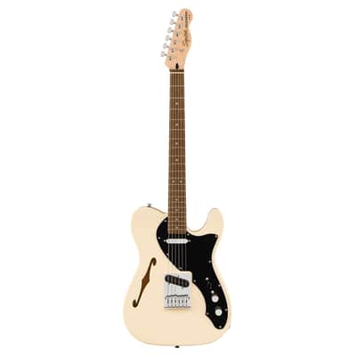 Used Squier Affinity Telecaster Thinline - Olympic White w/Laurel FB image 1