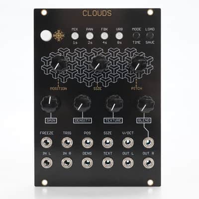 Mutable Instruments Clouds Oscillosaurus Panel Black/Gold Eurorack Module #52406 image 2