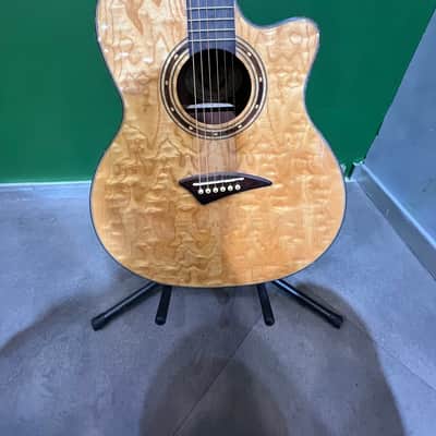 Dean EQA-GN Exotica Quilt Ash Cutaway with Electronics 2010s - Gloss Natural image 2